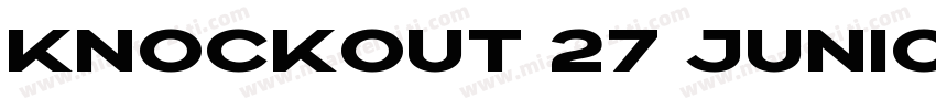 knockout 27 juniorbantamwt字体转换